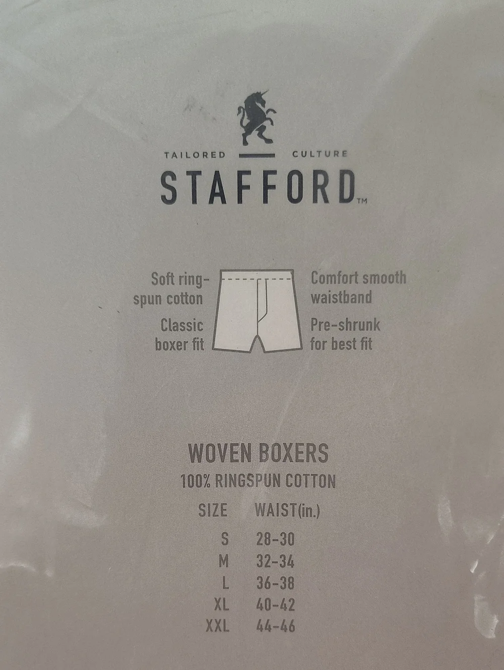 Stafford White 4-Pack Woven Men’s Boxers Underwear - Size L 36-38